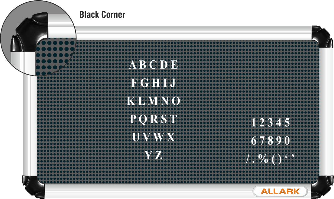 Premium perforated notice board